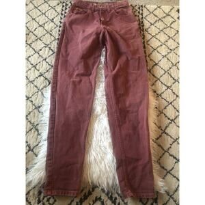 Vintage Ikeda Faded Red Mom Jeans Womens Size 30. Awesome! Made In Canada. SS